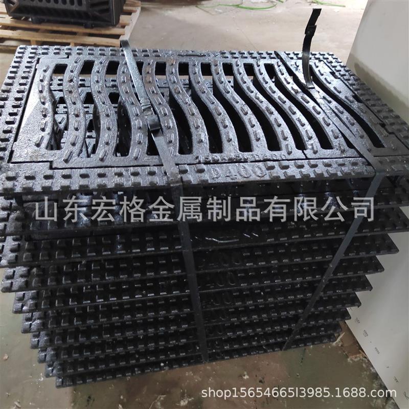 球墨铸铁排水沟篦子横截沟盖板大小三件套防沉降重型篦子