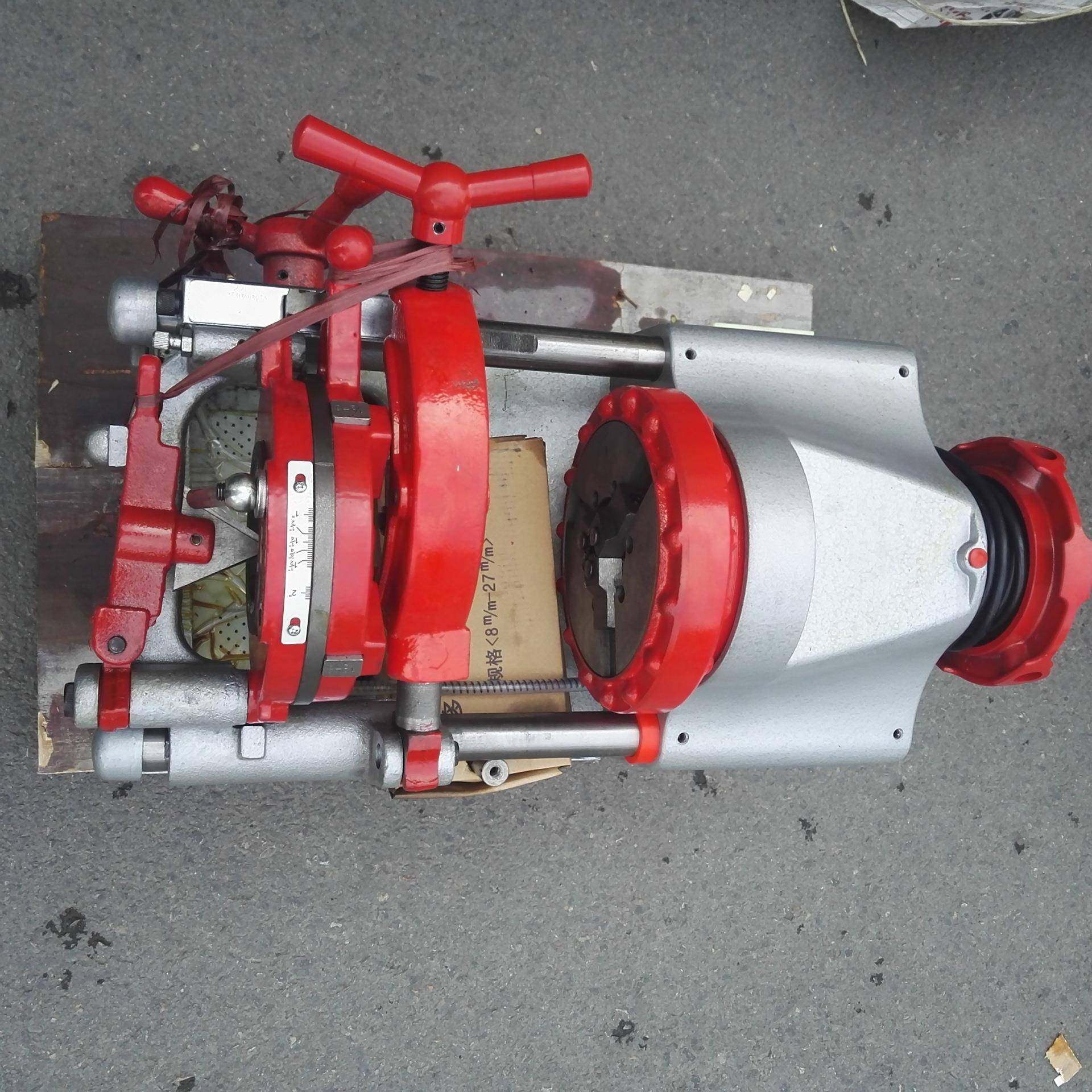 镀锌管水管2寸套丝机圆钢M-M24铰丝机多功能电动车丝机厂家