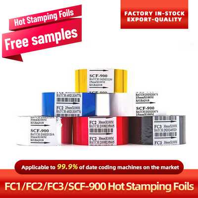 date coding ribbon FC1 FC2 FC3 SCF900 Hot Stamping Foils