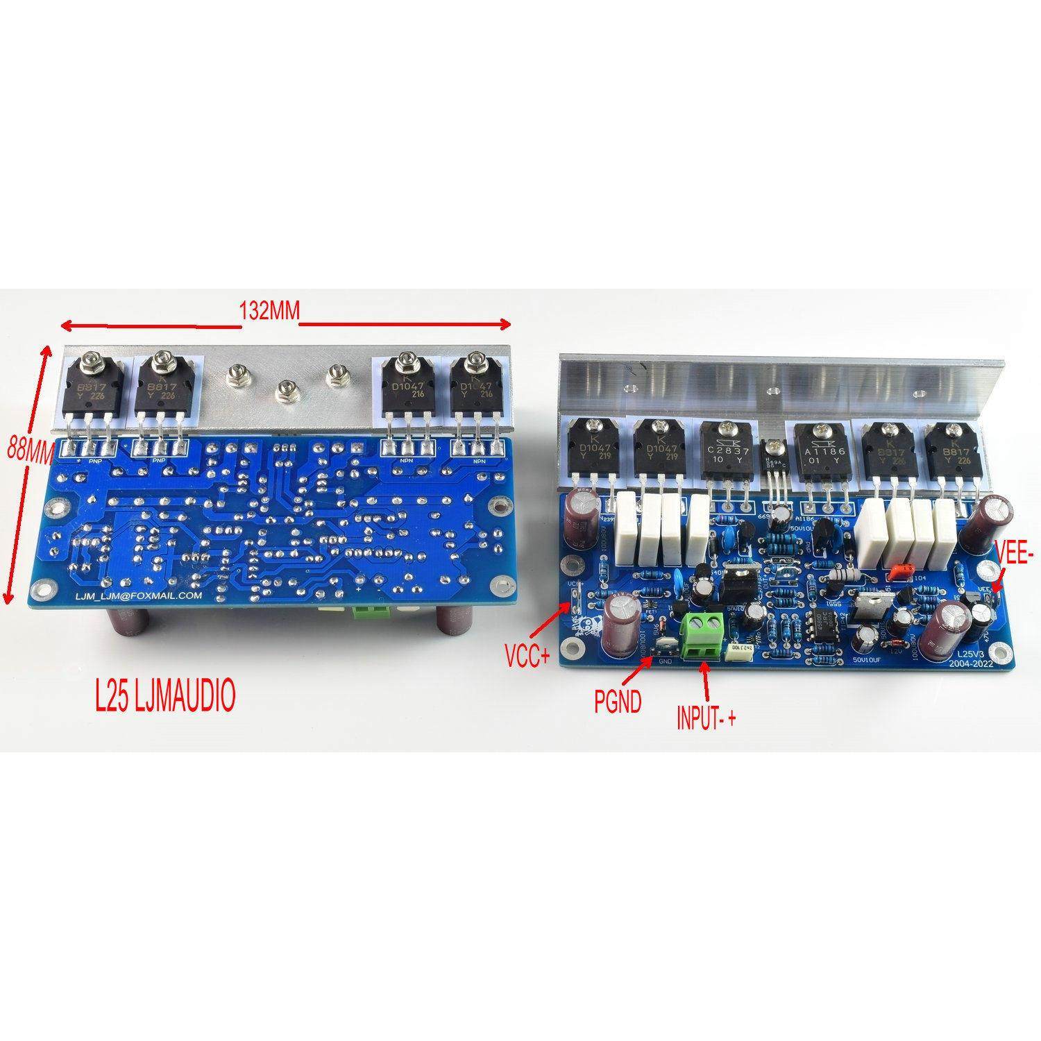 L25 前级 后级 合并式功放 成品板双声道 250W 8R