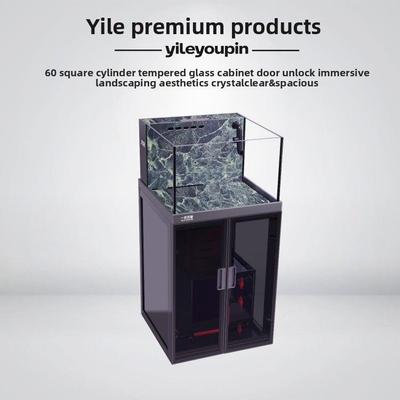 怡乐优品2025新型金鱼缸80蓝首鱼缸60蓝首鱼缸工业风底过滤池