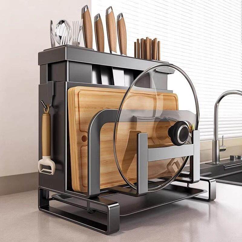菜刀架置物架2025新款菜刀菜板筷子一体不锈钢壁挂式刀具收纳层架,厨房/烹饪用具,刀架,淘宝优惠券,粉丝福利购,淘宝优惠卷