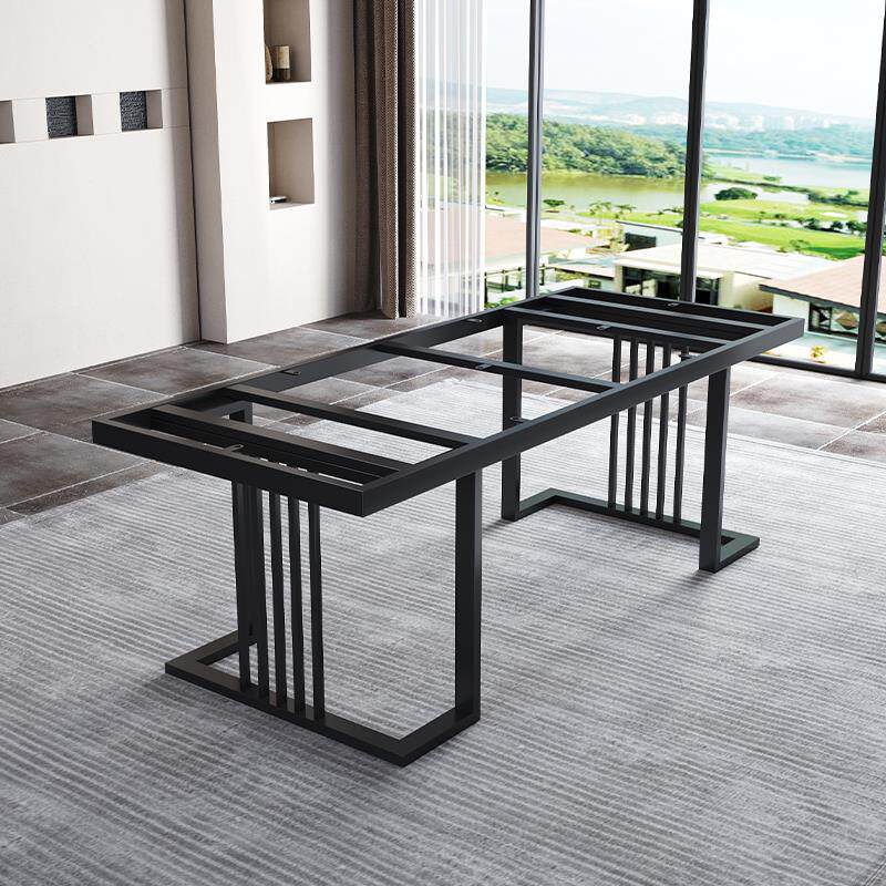 现货茶台桌腿支架岩板茶桌脚办公桌架书桌餐桌底座不锈钢台脚定制