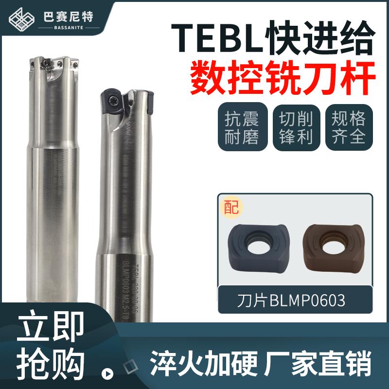 TEBL06快进给铣刀杆 BLMP0603双面四刃刀片 特固克通装刀杆/刀盘