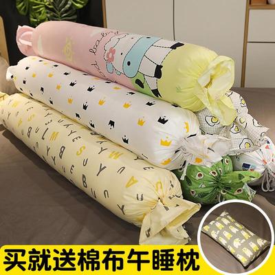 睡觉夹腿抱枕卡通女生圆柱形专用可拆洗纯棉枕套长条床上糖果枕头
