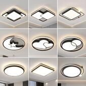 卧室灯简约现代轻奢家用吸顶灯温馨浪漫金色圆形书房灯饰房间灯具