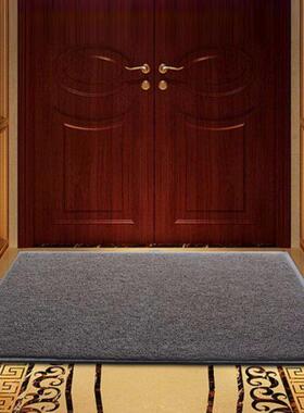 灰色出入平安脚垫防滑地垫丝圈玄关地垫蹭脚门垫灰色地毯门厅毯子