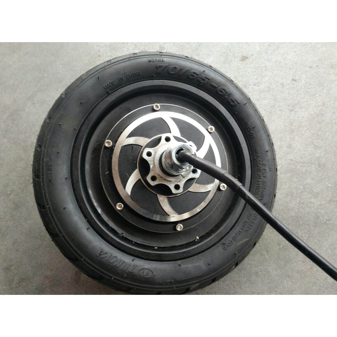 新产品10寸真空轮胎无刷轮鼓电机36V500W小型电动自行车踏板车小