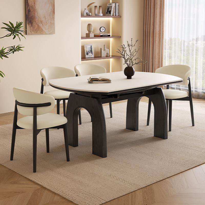 岩板餐桌椅组合实木小户型2025新款家用现代简约伸缩可变圆形饭桌,住宅家具,岩板餐桌,淘宝优惠券,粉丝福利购,淘宝优惠卷