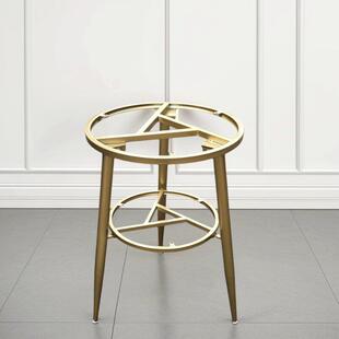 桌腿茶几架餐桌桌腿支架圆形沙发组合简约岩板小边几圆桌脚底座架