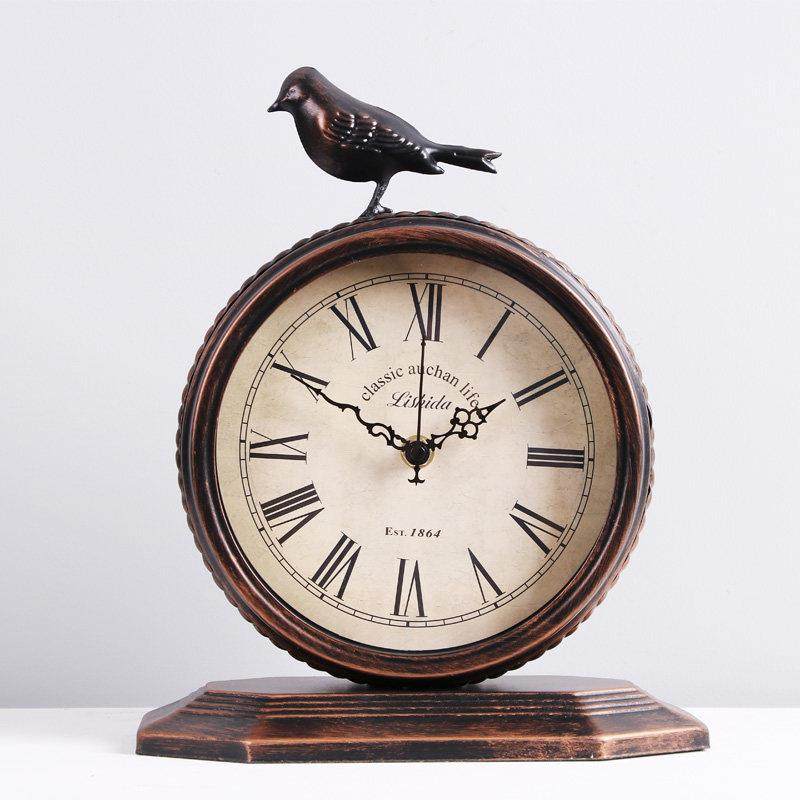 欧式复古座钟客厅创意台式钟表摆件时钟老式坐钟桌面摆钟家用台钟,家居饰品,台钟/闹钟,淘宝优惠券,粉丝福利购,淘宝优惠卷