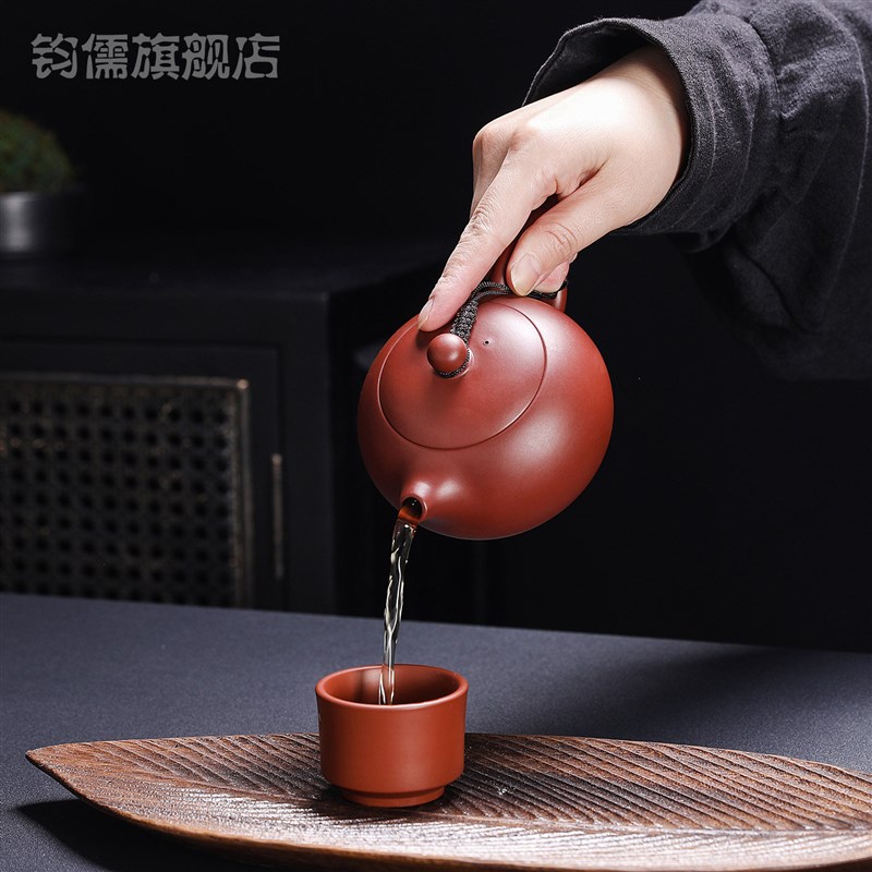 紫砂壶大红袍西施壶泡茶壶纯手工孔球大小容量中式家用功夫茶具