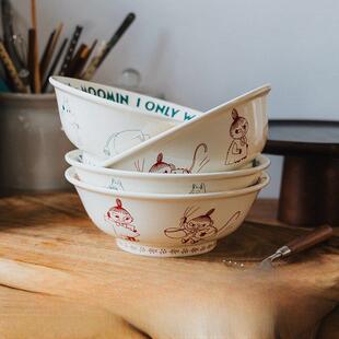 姆明陶瓷碗，高碗，汤碗，食品级家用高价值碗，陶瓷方便面碗