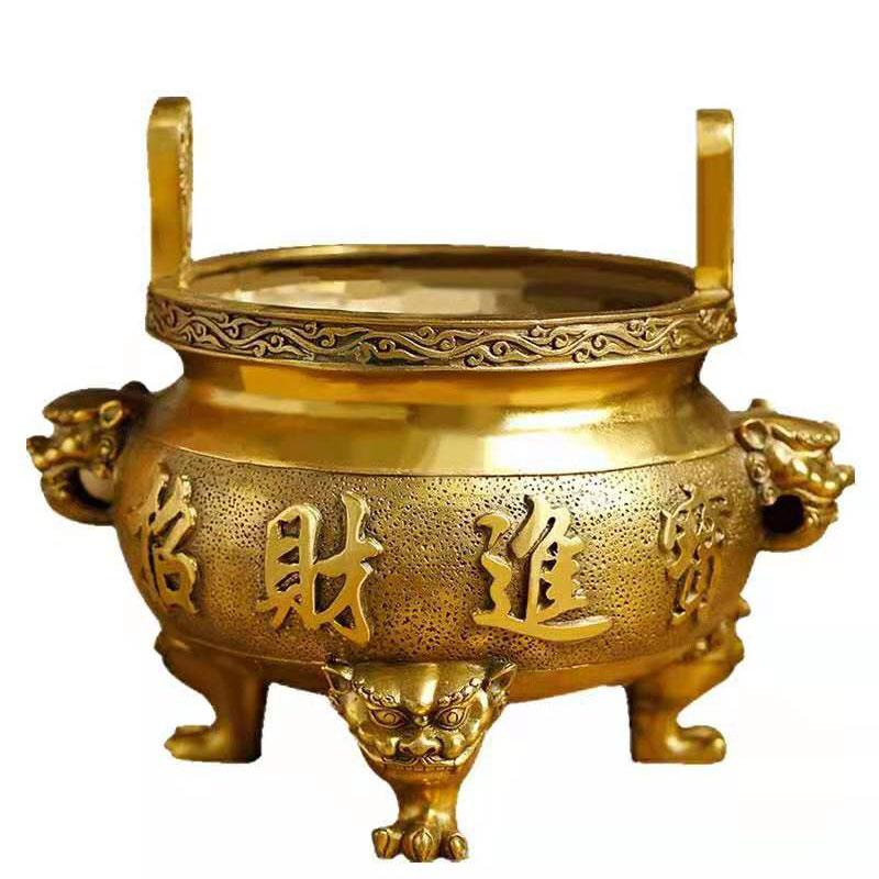 大型纯铜塔炉寺庙摆件祠堂焚经炉香炉铸铁三层塔炉室外圆形宝鼎
