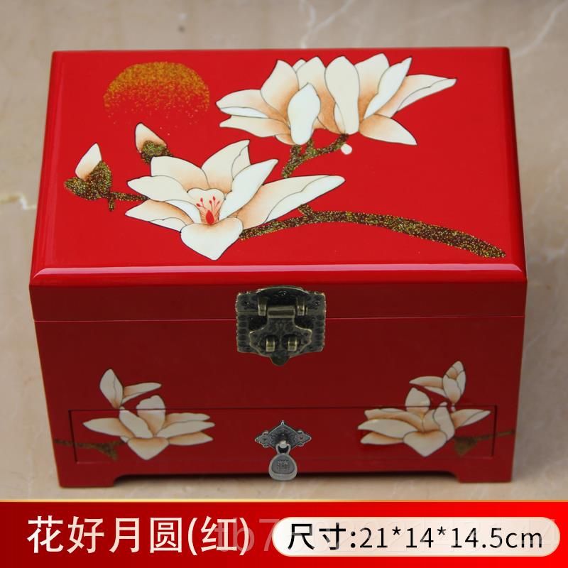 高档山西漆器饰盒木盒质手饰品首饰收纳盒珠宝项带链手首镯木制收