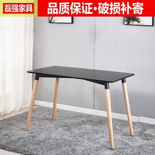 厂家伊姆斯餐桌榉木餐桌椅组合快餐店洽谈室桌椅