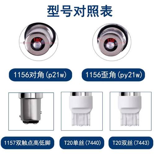 12V汽车超亮LED煞车灯方向灯倒车灯后尾灯行车灯改装灯泡p21w t20
