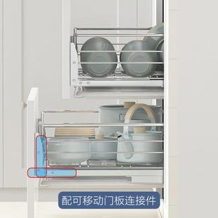 蓝70蓝600拉栏700厨房7拉5018橱柜800不锈钢9200 0碗A拉篮抽屉安装