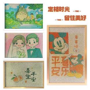 酒21 72店掛墻 飾畫定客制水閃光來鉆圖定制做廳關玄工裝 全鉆石裝