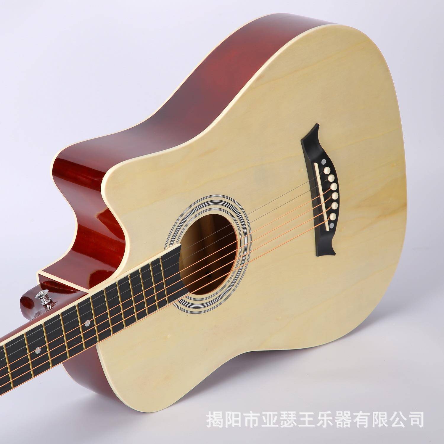 38擦色练亮光他41寸民谣吉吉他镶边ji寸ta习琴GQD-38DL大量现货