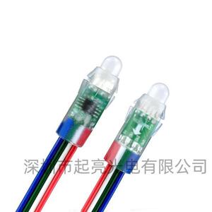 L工厂直销ED灌胶防水12mm全彩外露灯圣诞树穿孔灯牌发1光字GNW招9