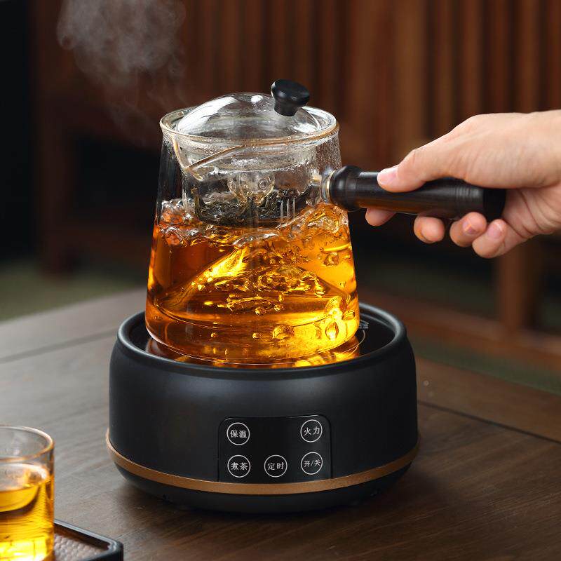 蒸汽茶器茶具玻璃全煮煮茶壶网红自水动煮茶炉烧壶电陶炉默认项家