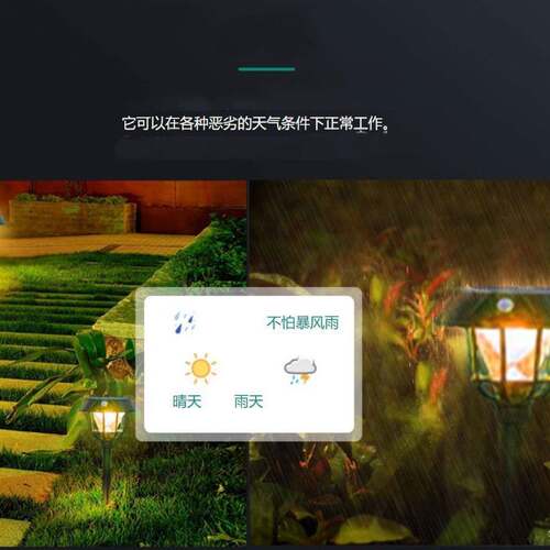 太阳园能户庭家院LED插地灯用外室外防水别墅LED草坪灯花柱头插地