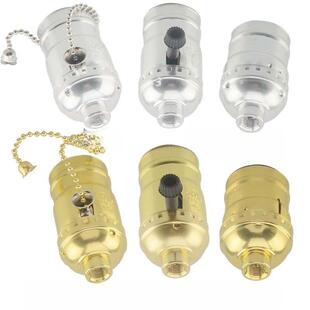 拉线拉炼拉绳旋转开关E27螺口台灯落地灯吊灯爱迪生覆古灯头灯座