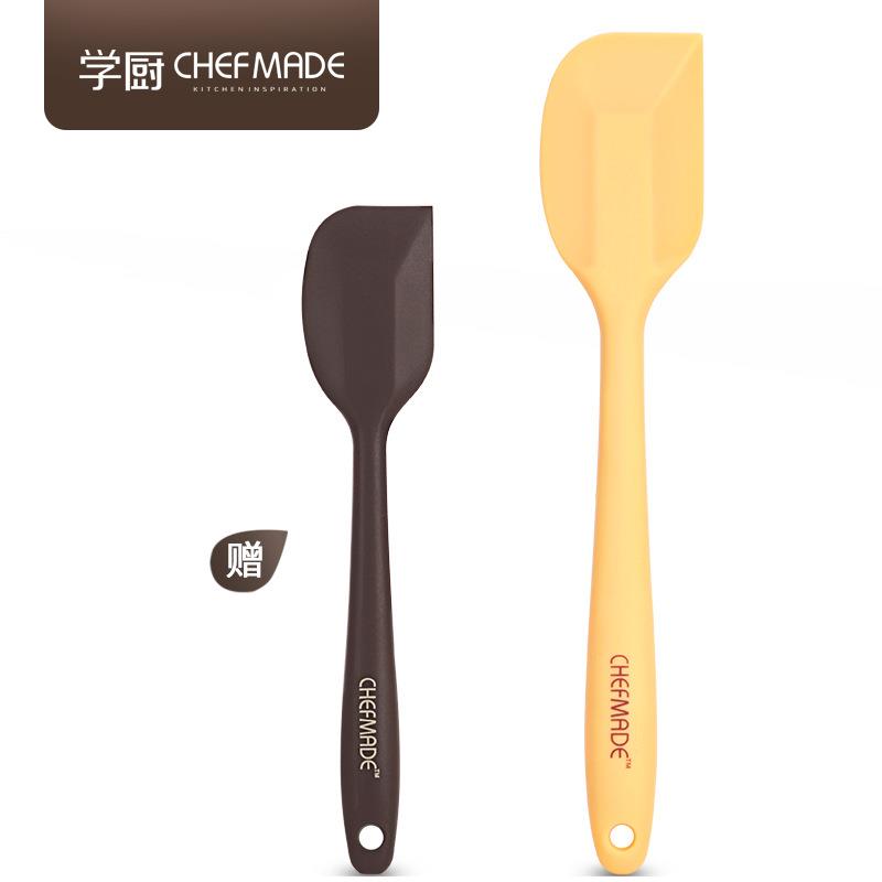 CHEFMADE学厨烘焙工具硅胶刮刀大小号两件套装蛋液面糊搅拌刀9154