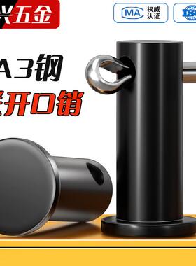 GB882销轴发黑T型定位销平头带孔销钉销子M45M6M8M10M12M14M16M30