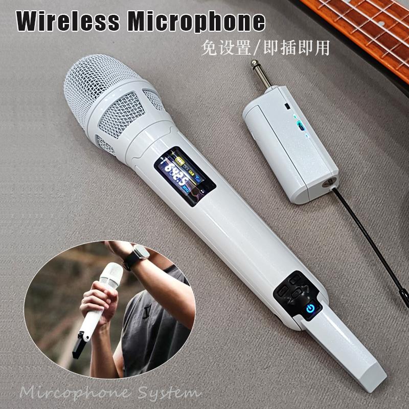 定制款kk205麦克风明星同款家用K歌声卡户外音响skm9000无线话筒