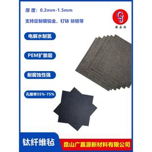 烧结钛纤维毡电解水制氢氢燃料PEM过滤分离气体扩散阳极电极材料