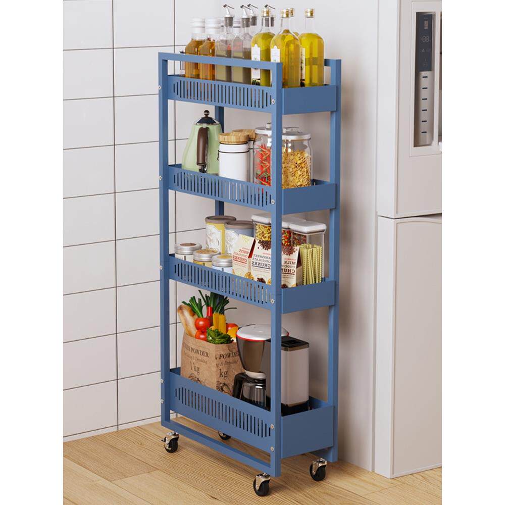 厨房夹缝收纳超窄冰箱侧缝隙收纳柜20cm置物架洗衣机旁卫生间墙角