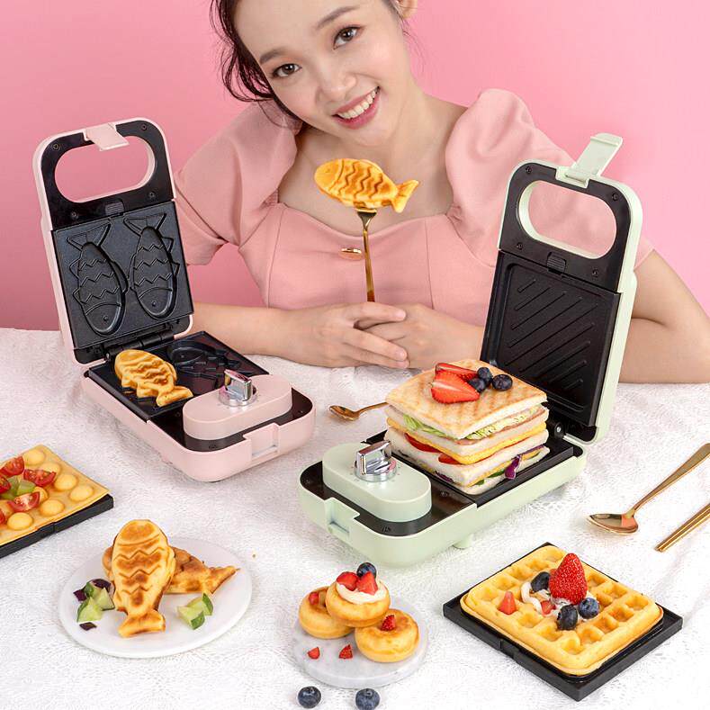 AFC烘烤机家用小型轻食面包机迷你吐司机压烤机烙饼多功能早餐机