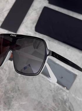 24N潇湘太阳镜熊猫滑雪护目镜黑白防风太阳镜大框连体镜护目镜女