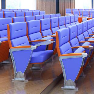 现代铝合金报告厅座椅会议室连排椅阶梯教室桌椅剧院椅礼堂椅排椅