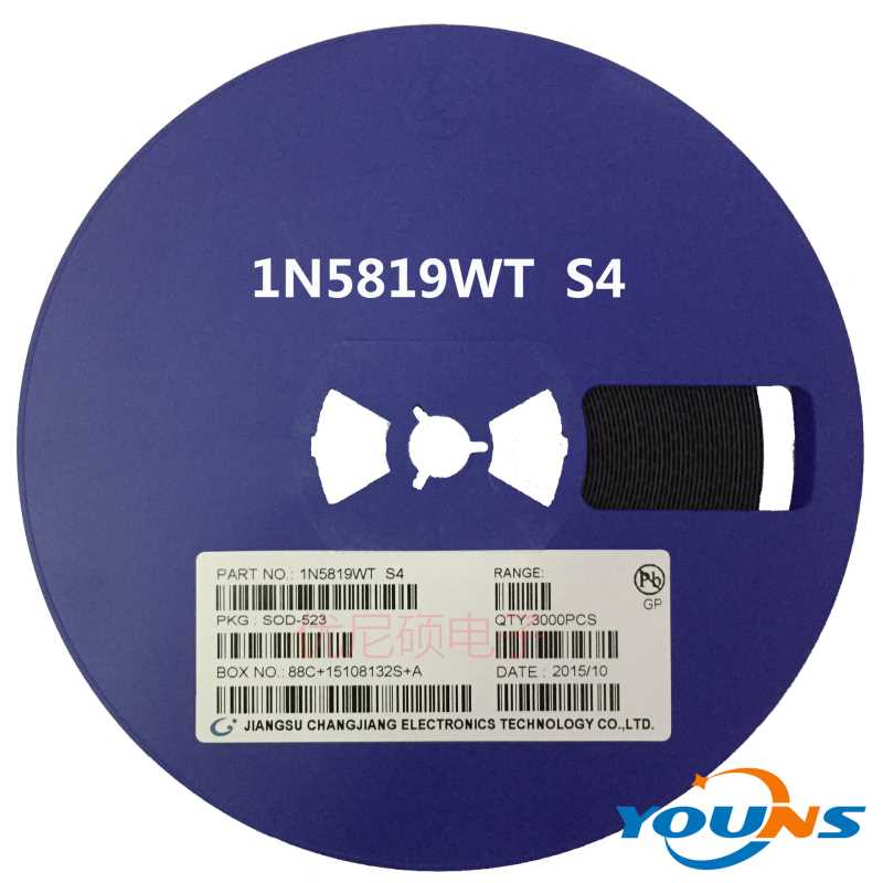 CJ长电 肖特基二极管 SOD-323 SOD-123 1N5819WS 丝印:S4 1A/40V