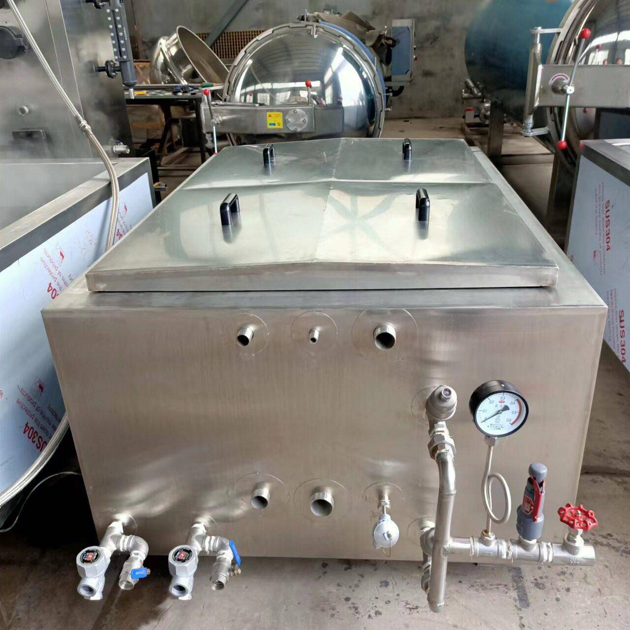 大型全自动蜂窝煮锅羊杂方形蜂窝煮锅 烧鸡肉制品定型卤煮锅 星科