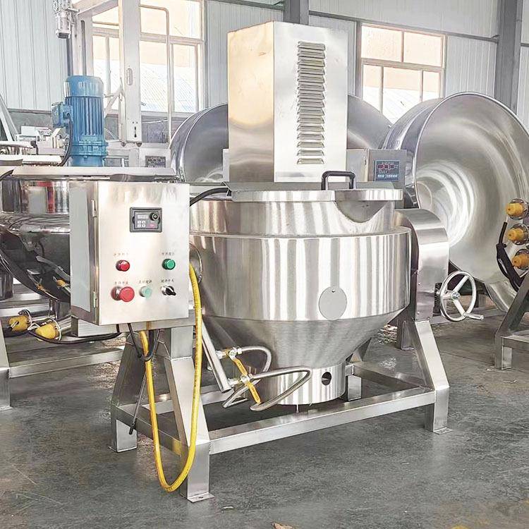 全自动商用火锅底料炒料机豆瓣酱搅拌机电加热燃气夹层行星炒锅