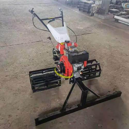 小型手扶水泥摊平机 手推混凝土扒灰机 汽油式混凝土摊铺机