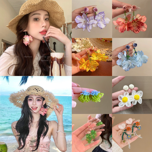 2026 新款沙滩耳饰多巴胺少女波西米亚风夏日高级感爆款耳钉