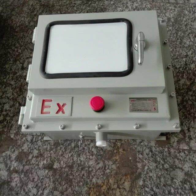 7寸工业触摸屏防爆控制箱可观察显示窗防爆仪表箱带防护门防爆箱