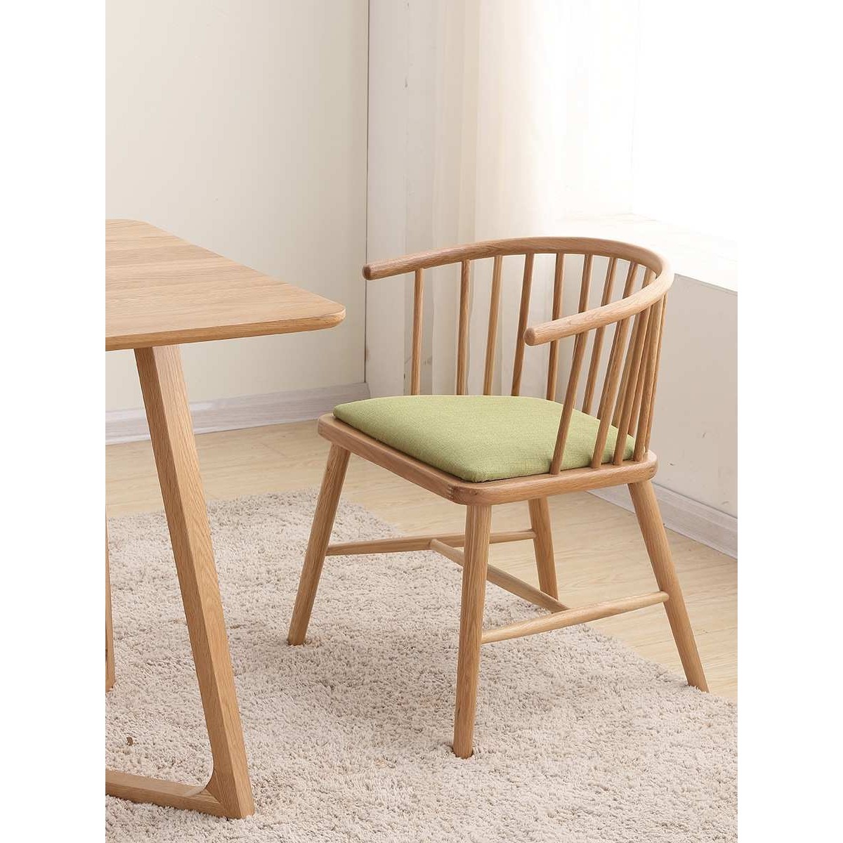 北欧实木圈椅白橡木餐椅温莎椅公主单人扶手太师休闲书桌轻奢民g&,模玩/动漫/周边/娃圈三坑/桌游,模型制作工具/辅料耗材,淘宝优惠券,粉丝福利购,淘宝优惠卷