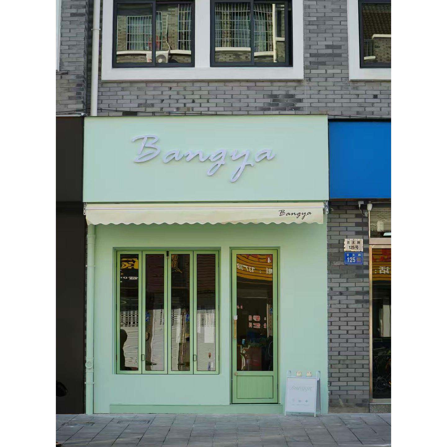 网红左右折叠门窗铝合金蛋糕美发咖啡奶茶店厨房隔断民宿封阳台窗