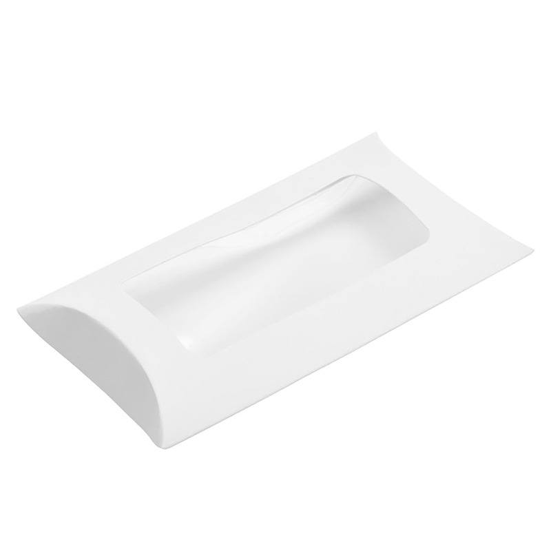 创意枕形纸盒牛皮纸开窗盒小饰品糖果包装盒白卡枕头盒子