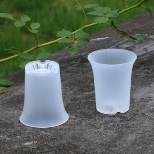 万象盆圆形迷你5cm塑料花盆拇指盆黑色白透明透气多肉屁屁种植盆