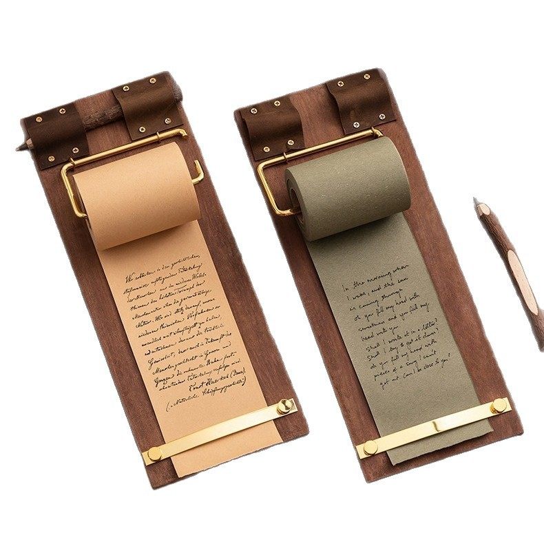 复古便签板夹卷筒便签纸空白可撕风木板便签本空白创意留言本,文具电教/文化用品/商务用品,便签本/便条纸/N次贴,淘宝优惠券,粉丝福利购,淘宝优惠卷