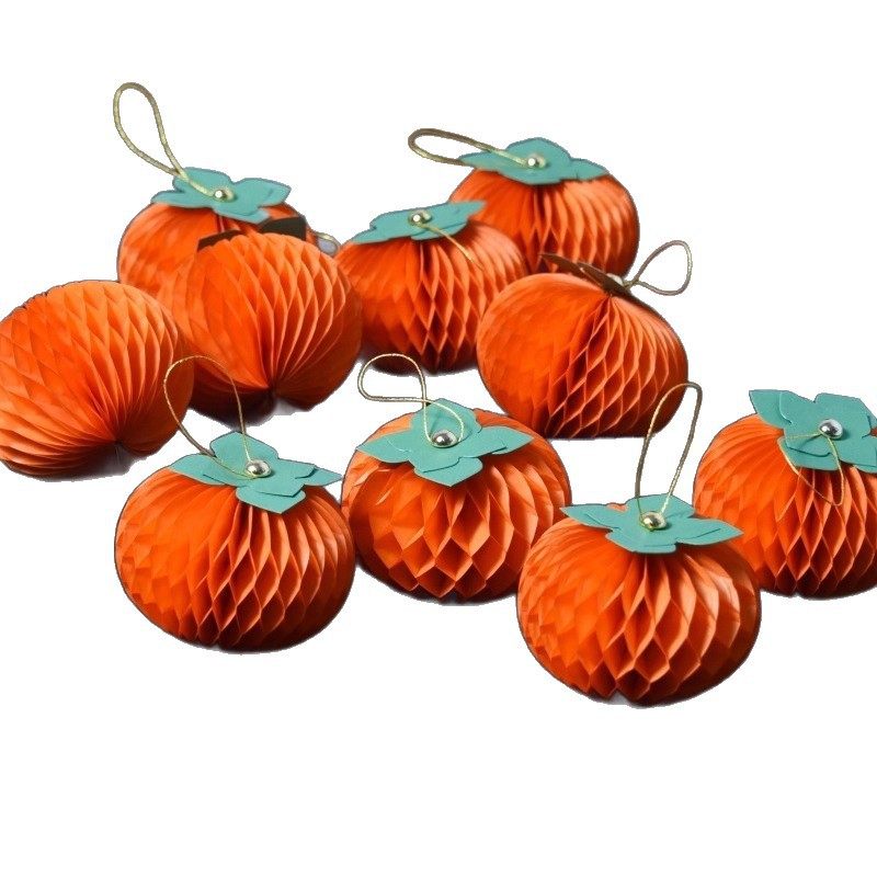 新年装饰柿子小灯笼盆栽植物蜂窝球小挂件福桶花艺材料挂饰,家居饰品,福桶,淘宝优惠券,粉丝福利购,淘宝优惠卷