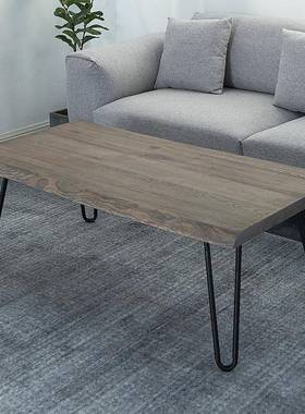 公式复古FY080602做旧美实木茶几小户型客厅胡桃木色茶台茶办室不