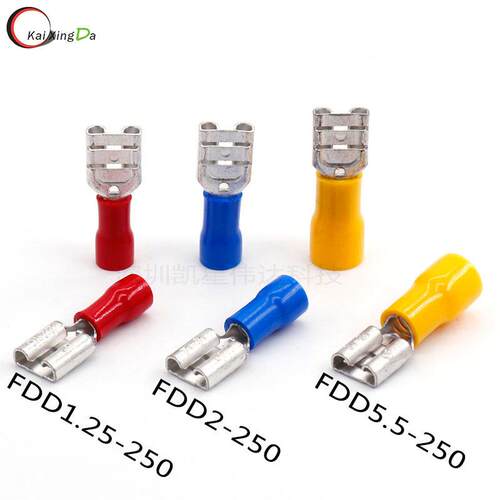 FDD2-110/87/2连50母1插CY簧接插件母预绝缘接头接器冷压接线端子